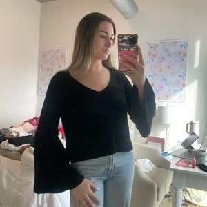 Free People Bell Sleeve Sweater